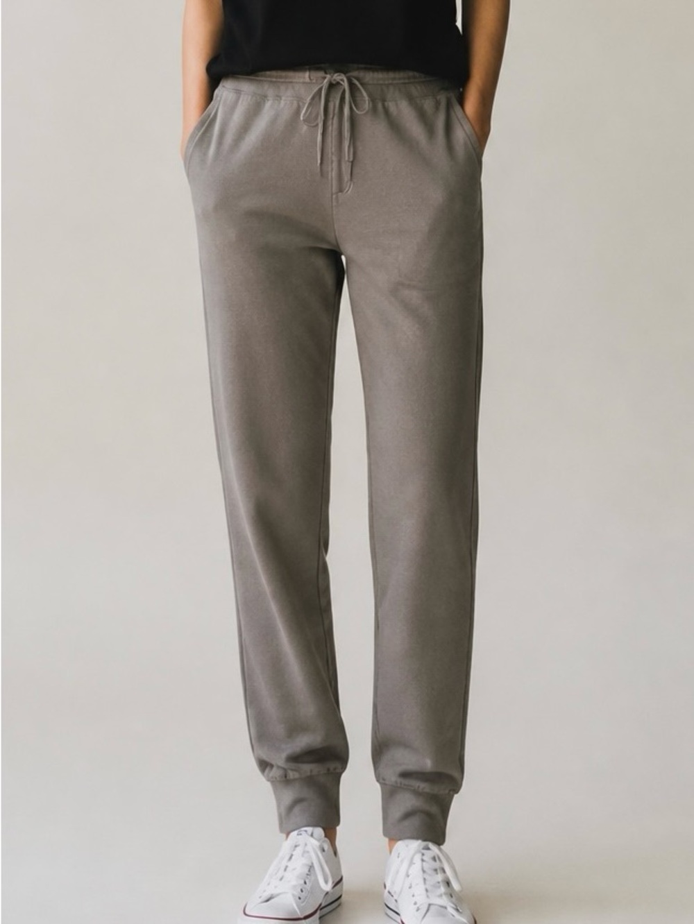 American Eagle Outfitters Women's Taupe Drawstring Joggers